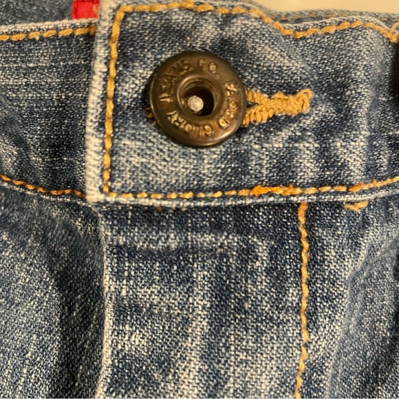 Vtg Faded Glory Blue Denim Jean Shorts Y2K Womens 14 Retro Mom High Rise Cotton - Picture 5 of 8